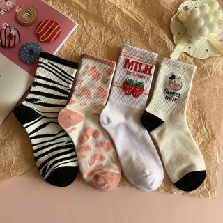 vớ cổ cao ullzang 1 set 4 đôi
