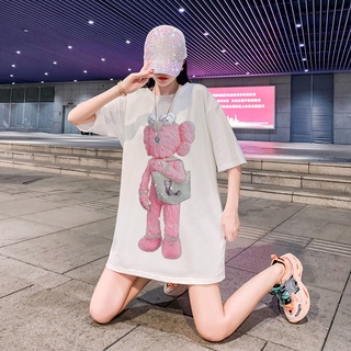 Áo Thun Đính Đá Kaws 2021 Unisex