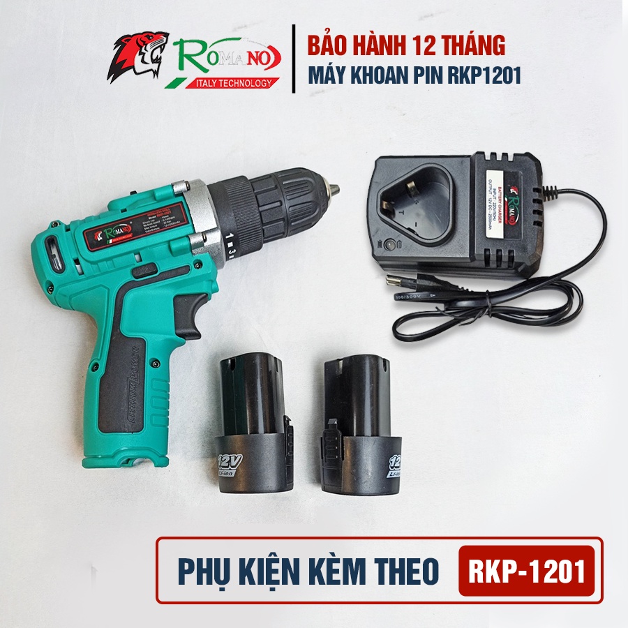 Máy khoan pin 12V ROMANO RKP1201