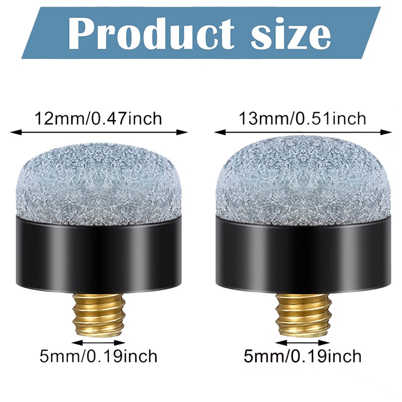 Set 30 Đầu Cơ Bida Thay Thế 12 mm / 13 mm