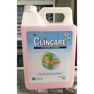 Dung dịch sát khuẩn tay nhanh clincare CAN 5l