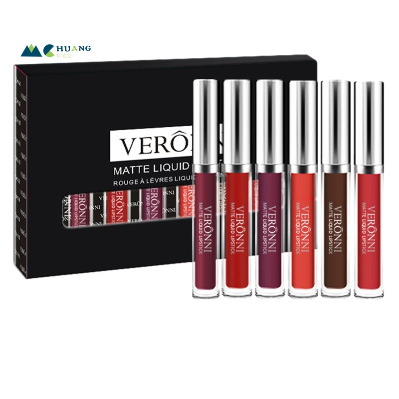 VEET (Hàng Mới Về) Set 6 Thỏi Son Kem Veronni Tông Lì Chống Nước Lâu Trôi