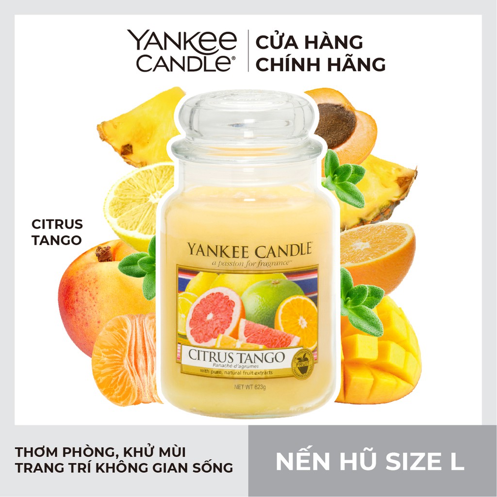 Nến hũ Yankee Candle size L - Citrus Tango