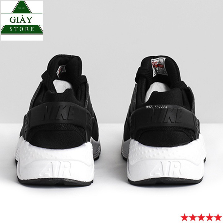 [FULLBOX] Giày Sneaker Nam Nữ Huarache Đen Đế Trắng