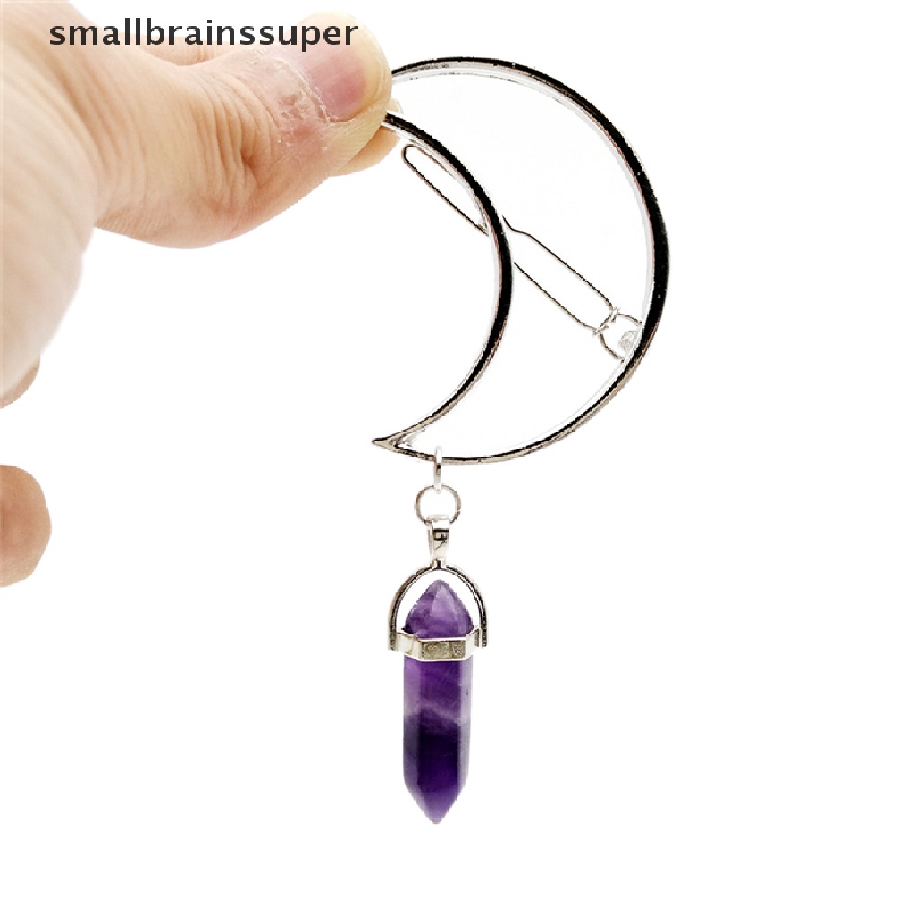 Kẹp Tóc Nhỏ Mặt Đá Mặt Trăng Tự Nhiên Bằng Hợp Kim SBS Cho Nữ