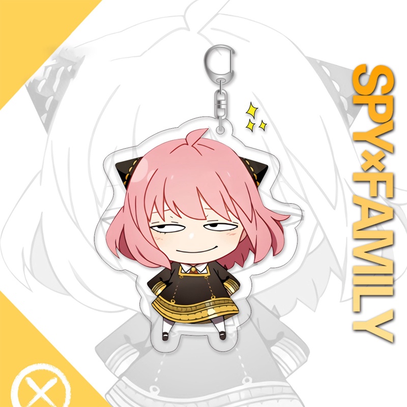Móc Chìa Khóa Hình Nhân Vật Loyor Anya Yor Hoạt Hình Anime Spy X Family Bằng Acrylic