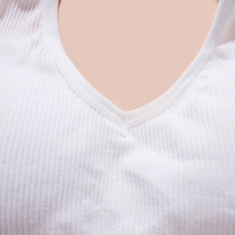 Áo Bra Yếm UNDERCOOL Dáng Croptop Gân Tăm Tấm Hút Thoáng Mát