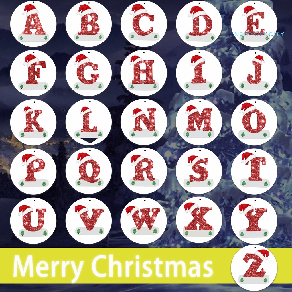 Bộ 26 Chữ Cái Trang Trí Giáng Sinh Xinh Xắn