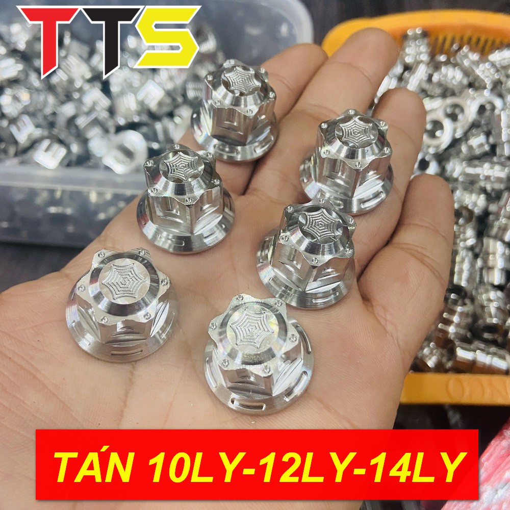 TÁN INOX SALAYA MẪU VÀNH TO ĐẦU BÍT SIZE 10LY, 12LY, 14LY ( BAO SÁNG BÓNG TRỌN ĐỜI )