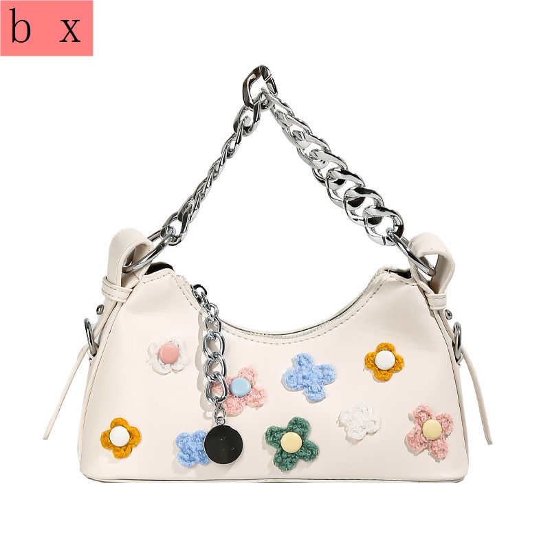 Túi Kẹp Nách zara 2022 Họa Tiết Hoa Phối Dây Xích Thời Trang Mùa Hè Dành Cho Nữ