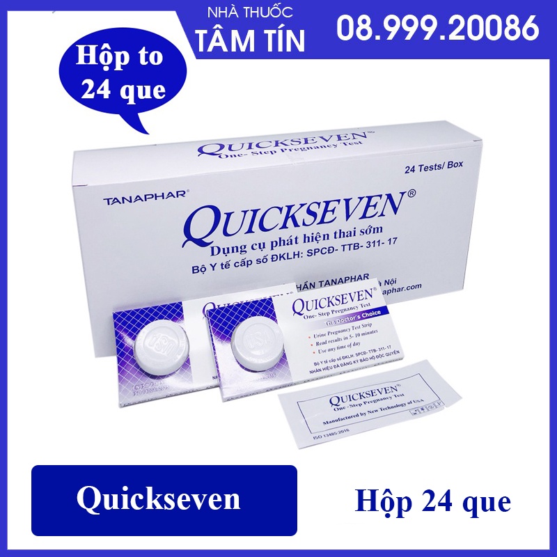 Hộp 24 que thử thai Quickseven