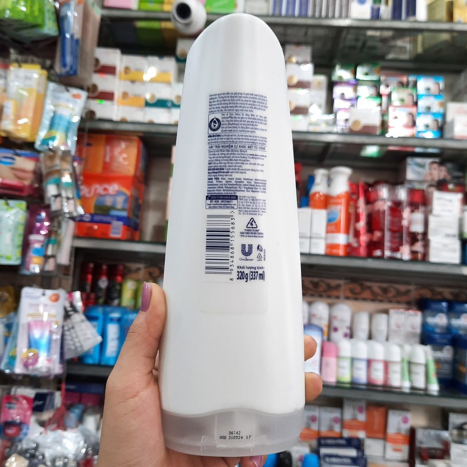 Kem Xả Dove Dưỡng Tóc Bồng Bềnh 320g(337ml)