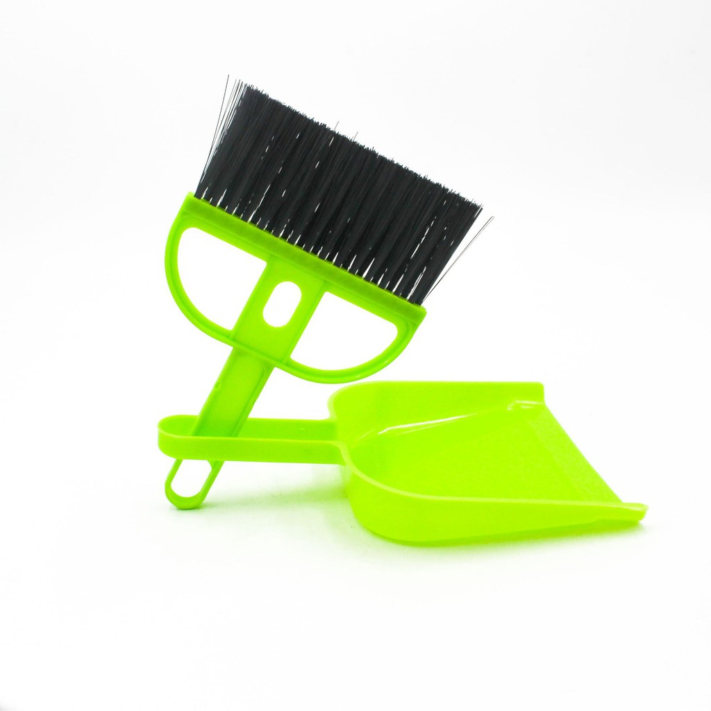 Doremiu- Bộ Xẻng hót phân kèm chổi dùng hót phân chó mèo - Dụng cụ Hót rác mini 17cm