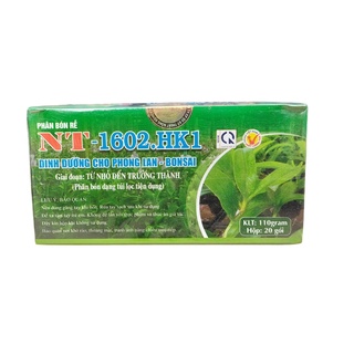 Phân bón chậm tan dạng túi lọc NT1602 HK1 cho phong lan, hoa cảnh hộp 20 túi
