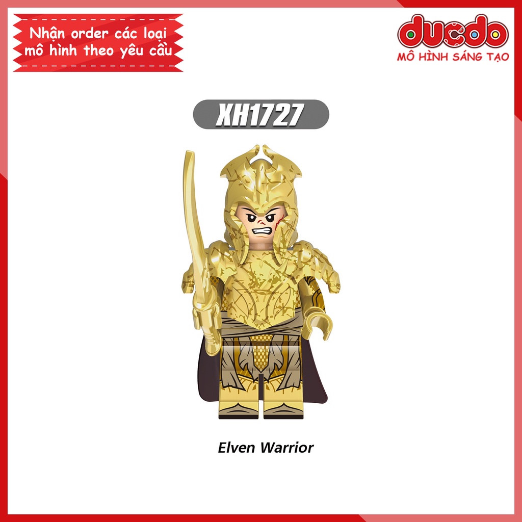 Minifigures nhân vật chiến binh Elves phim Chúa Tể Những Chiếc Nhẫn - Đồ chơi Lắp ghép Xếp hình Mô hình Mini XINH X0315