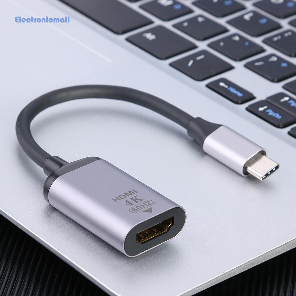 Đầu Chuyển Đổi Điện Tửmall01 Usb Type C Sang Hdmi 4k 10cm Cho Laptop / Điện Thoại / Máy Tính Bảng