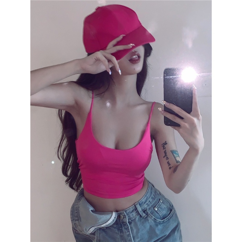 COZOK Áo Hai Dây Dáng Ôm Quyến Rũ Dễ Phối Đồ Thời Trang