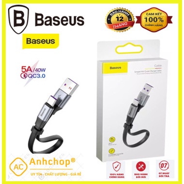 Cáp sạc 23CM BASEUS CALMBJ-BG1 Lightning Nimble,