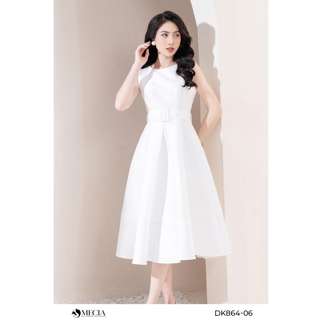 Đầm xòe cao cấp MECIA đai eo sang trọng DK864