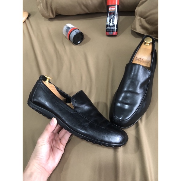 [Giày 2hand] [Size 42,5-43] [TonaShoe] Giày Lười Đế Chống Trơn Trượt Thương Hiệu Ý Bên Trong Có Lớp Nhung Mịn