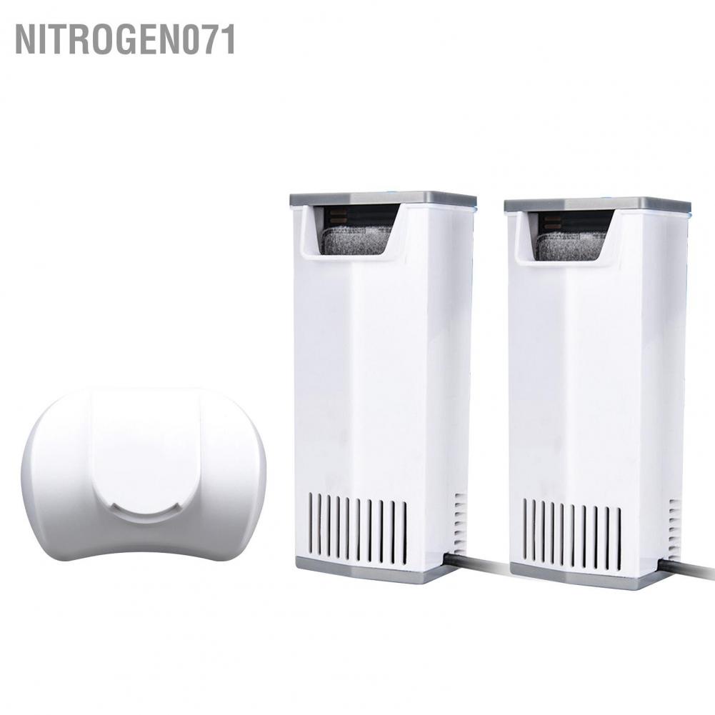 Nitrogen071 bộ lọc bể cá rùa Hoạt động im lặng Cá thác nước ở tầng thấp cho bò sát Bể cá AC 220V ‑ 240V