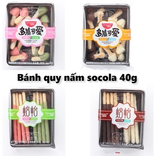 Bánh nấm socola Nga sấy đủ vị hộp 40 gam siêu ngon