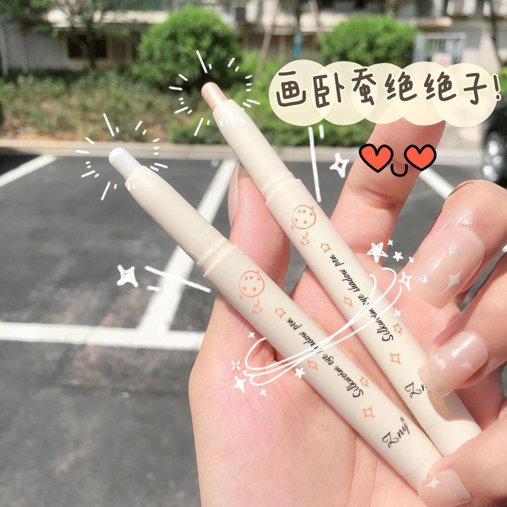 Bút Kẻ Mắt Tơ Tằm Tằm Màu Trắng Ngọc Trai Tạo Đường Viền Mắt Một Đầu powd | BigBuy360 - bigbuy360.vn