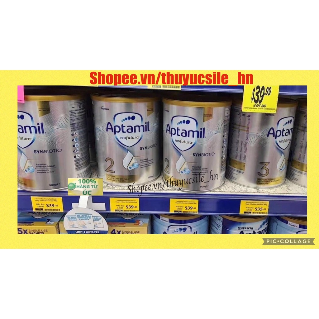 Sữa APTAMIL PRO Úc mẫu mới 900gr đủ số 1-2-3-4 date 2023