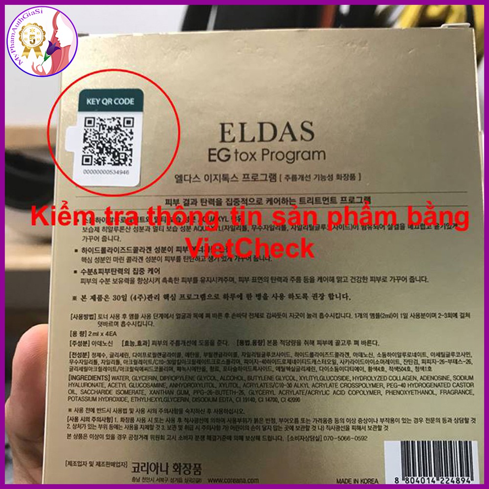 Combo serum tế bào gốc eldas và cây lăn kim tay zgts