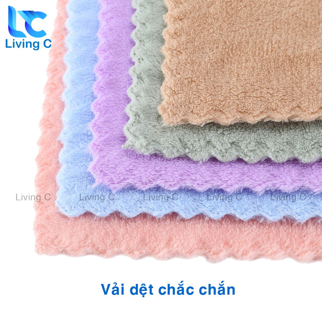 Khăn lau tay siêu mềm Living C , khăn lau đa năng mềm mại siêu thấm nước _KLC