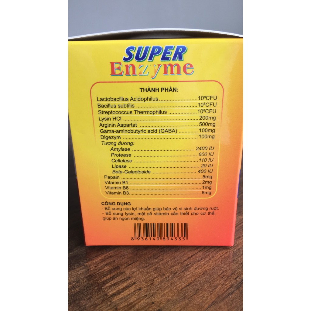 Cốm Super Enzyme (Hộp 20 gói x 3G)