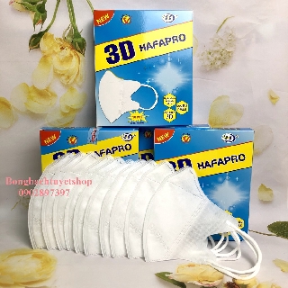 Khẩu trang Hafapro 3D Mask 10 cái - Khẩu trang y tế 3D Mask Hafapro