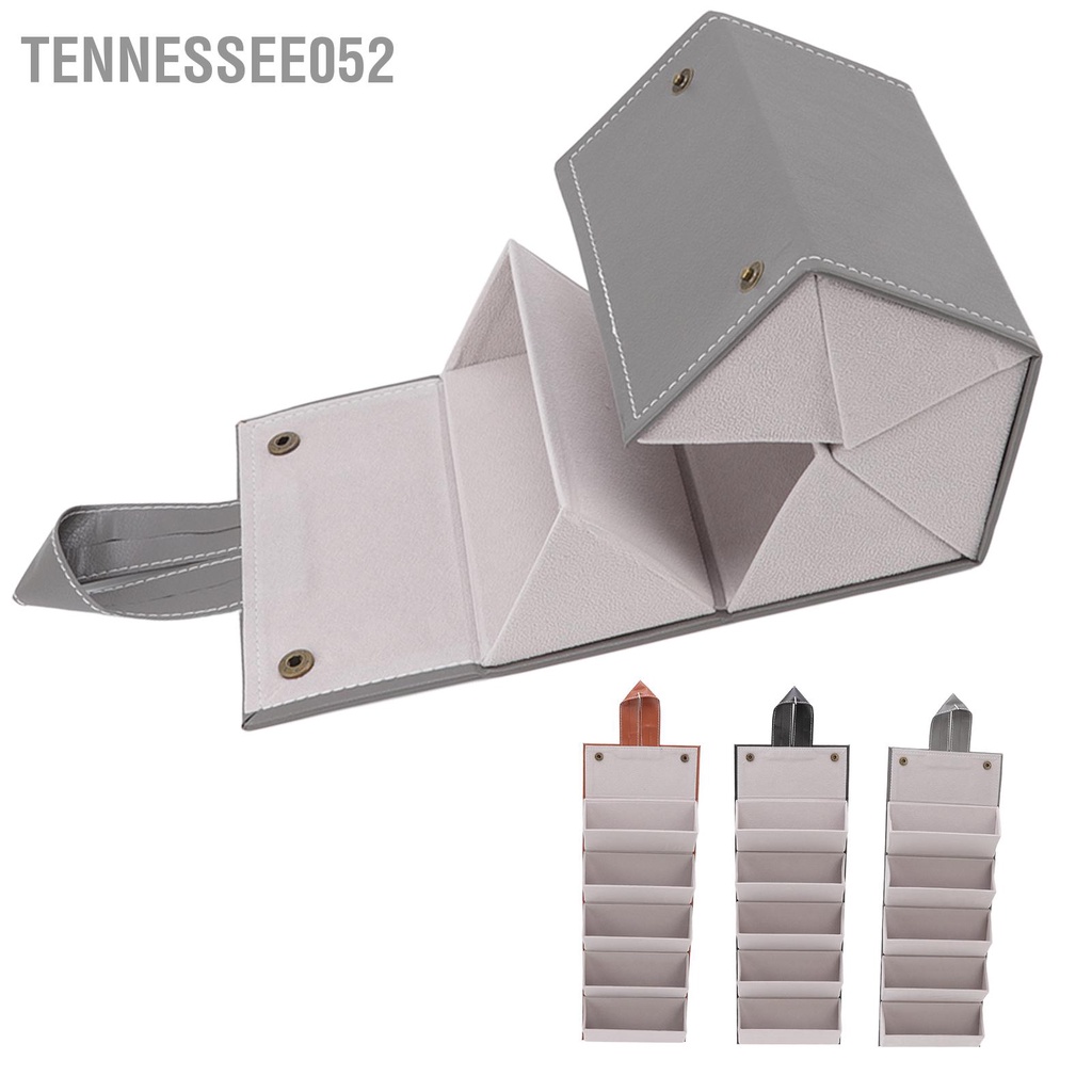 [Hàng Sẵn] Hộp đựng mắt kính bằng da PU nhiều ngăn treo tường gấp gọn đa năng tiện lợi du lịch 【Tennessee052】