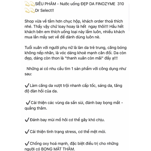 Nước uống trái cây Finozyme 310 Nhật Bản