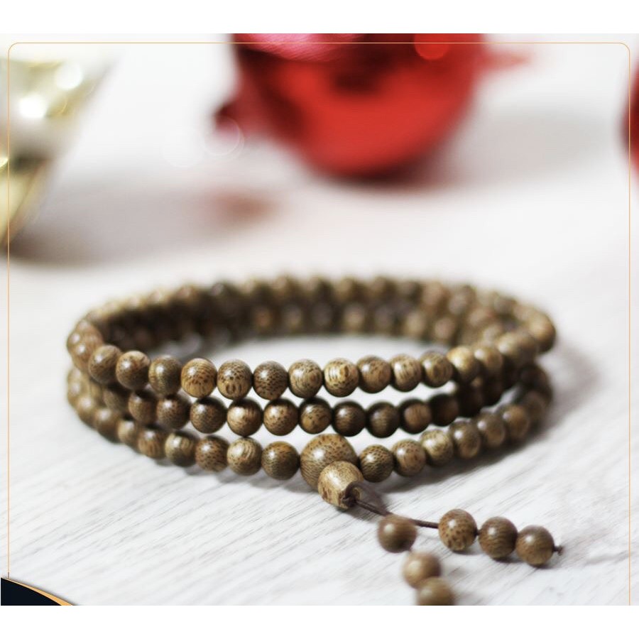 Vòng tay [Trầm hương 100%-Hàng cao cấp loại 1] Vòng Tay Trầm Hương Chuỗi Tràng Hạt 108 Trầm Tốc Lào Tự Nhiên | BigBuy360 - bigbuy360.vn