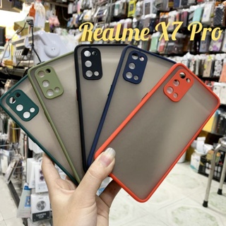 Ốp lưng Oppo Realme X7 Pro viền dẻo màu lưng nhám mờ bảo vệ camera