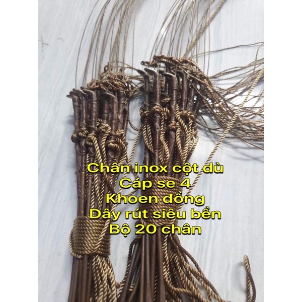 Giò bẩy gà rừng cáp không rỉ chân đồng