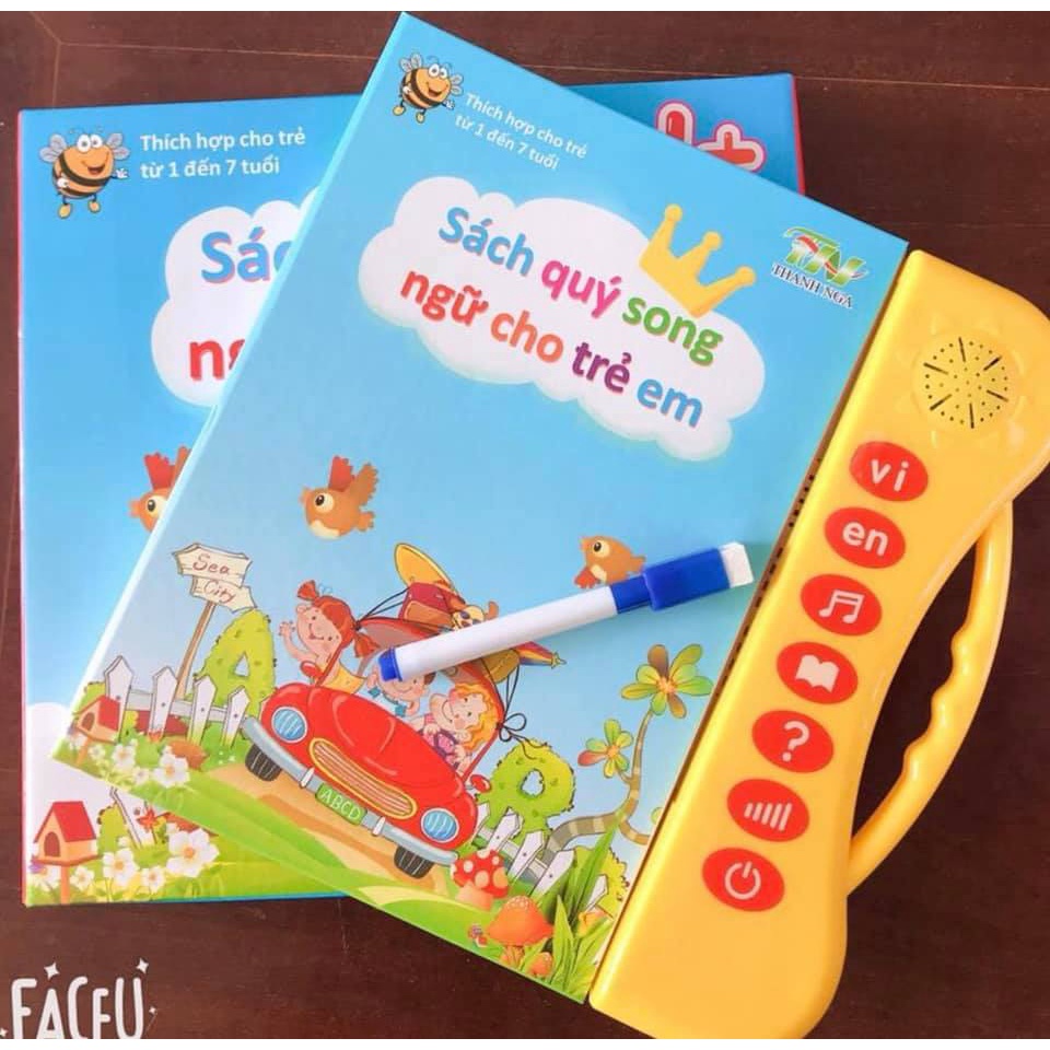SÁCH QUÝ SONG NGỮ CHO TRẺ EM - SÁCH NÓI ĐIỆN TỬ PHÁT TRIỂN TRÍ THÔNG MINH CHO BÉ