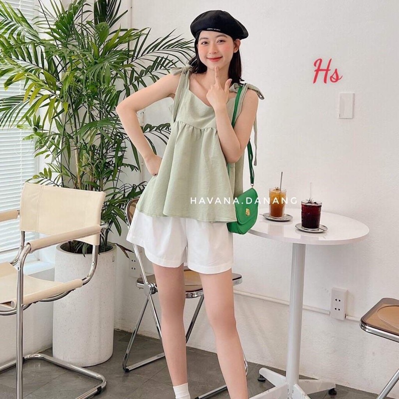 Bộ đũi xanh bơ buộc vai HS6