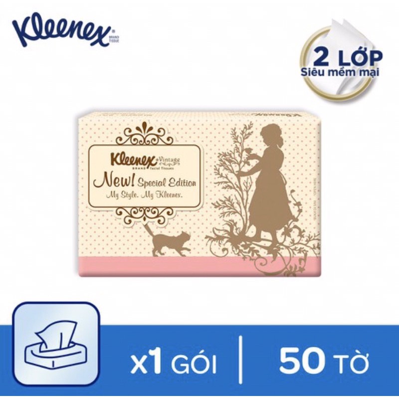 Khăn giấy bỏ túi Kleenex siêu mềm mại 50 tờ