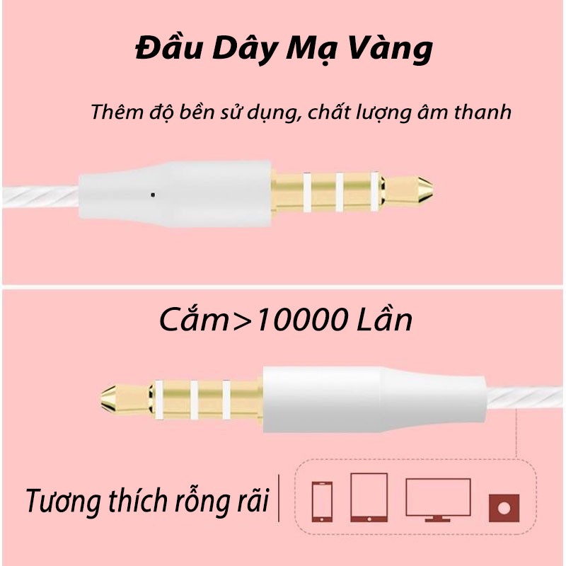 🔥Unico A🔥Tai Nghe Gaming/bass mạnh Có Dây Nhét Tai Chơi Game Chống Ồn Có Mic In Ear Cho PC IPPlus và các dòng điện thoại