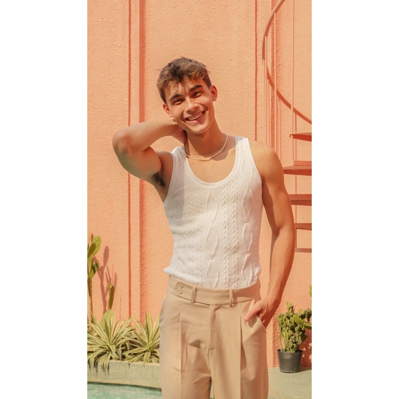ÁO BA LỖ TANK TOP SUMMER vải LEN DỆT