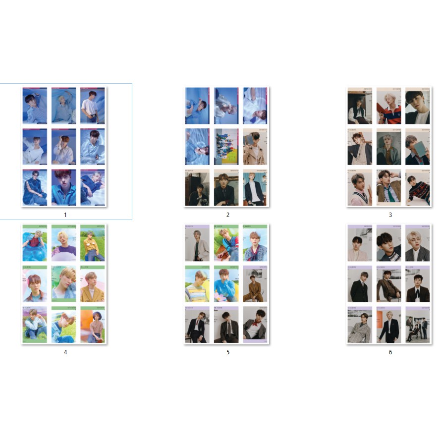 LOMO CARD 72 ảnh SEVENTEEN - An Ode concept photos