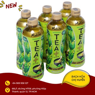 Trà xanh Matcha Tea+ Plus lốc 6 chai 455ml