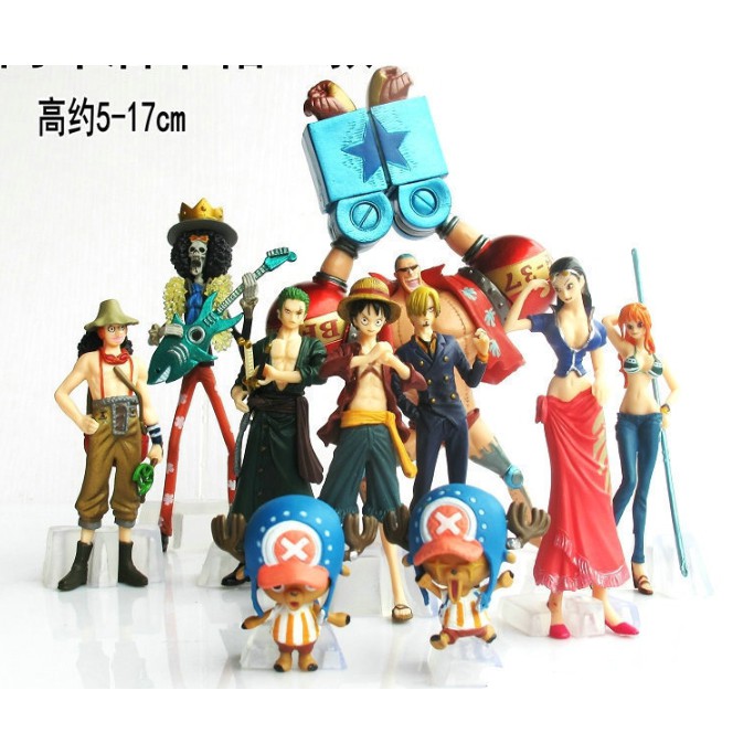 Mô Hình Nhân Vật One Piece Team Luffy Bộ 10 Con