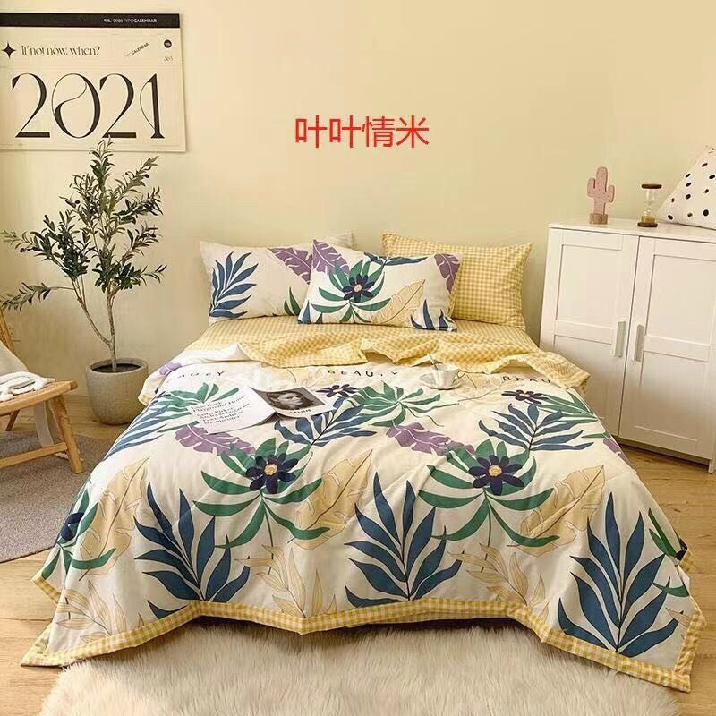 Chăn Hè Cotton Hoạt Tính - Chăn Cotton 100% Mềm Mịn, Mát