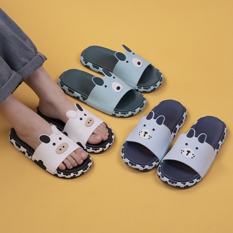 Dép đi trong nhà Họa Tiết Bò Hoạt Hình Thời Trang Mùa Hè