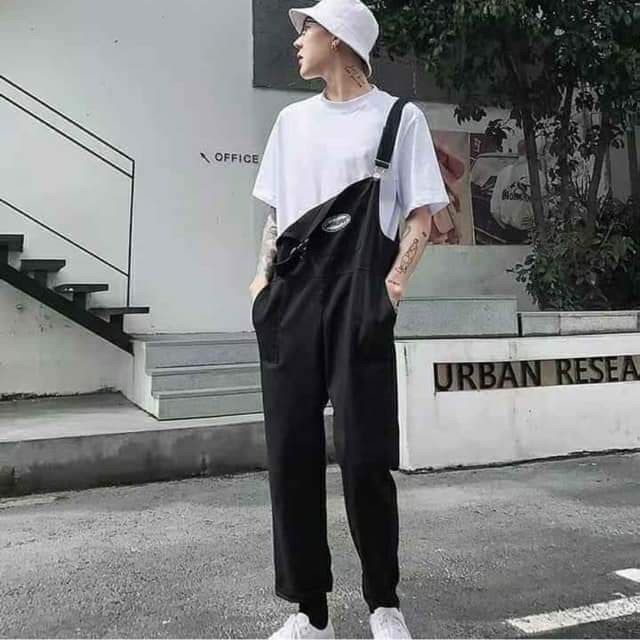 Quần yếm KAKI màu ĐEN 🦋/Nam nữ unisex/FREESHIP 199K ❤️