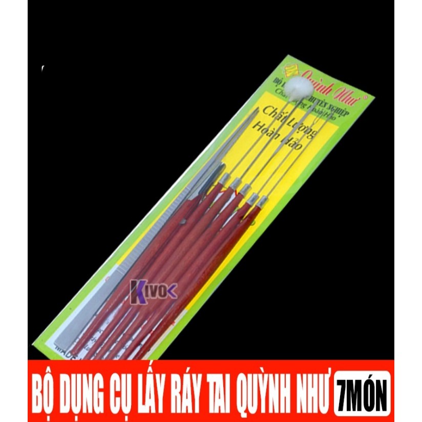 Bộ Dụng Cụ Lấy Ráy Tai 7 Món Đa Năng Tiện Dụng quỳnh như