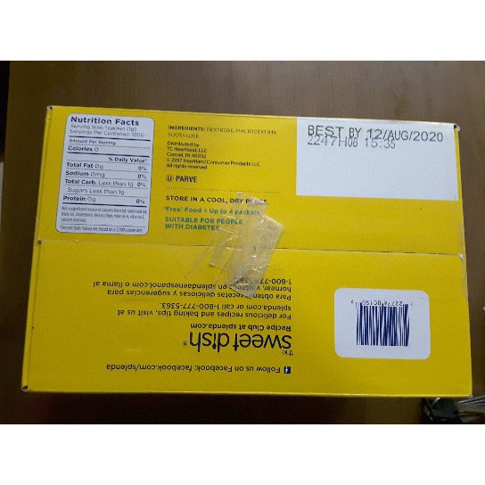 Gói lẻ đường ăn kiêng Splenda Date mới | BigBuy360 - bigbuy360.vn